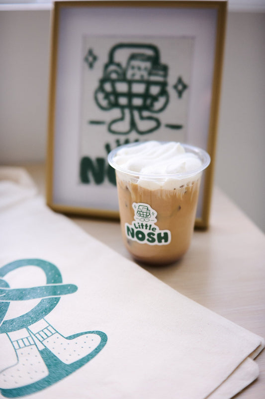 Little Nosh  x Home Away x Kloo: Iced Cherry Almond Latte